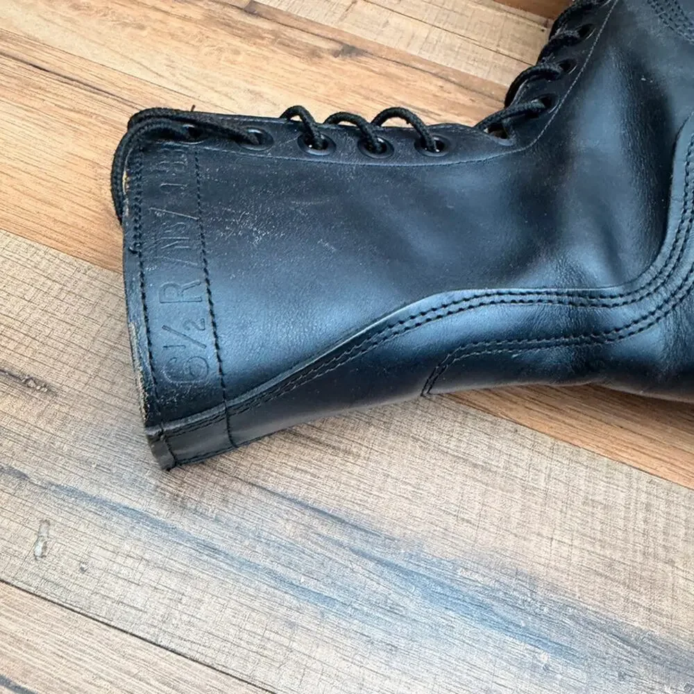 RO Search Vintage 1985 Military Combat men’s size 6.5R black leather Boots